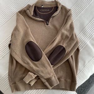 Cremieux 1/4 Zip Pullover. Size large. Color Tan.
